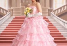 可愛いドレス姿のお嬢様♪